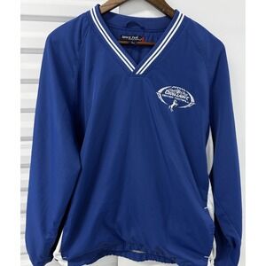 Coors Light Denver Football Pullover Windbreaker Jacket Blue Size L